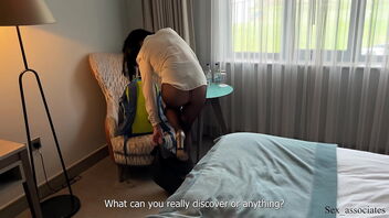 An unexpected ass fucking sex in a hotel room with a colleague.