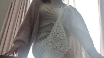 Beautiful Asian girl’s solo play in the afternoon