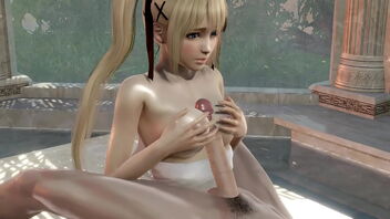 3D anime SFM with hot public bathhouse action with an Asian hottie.