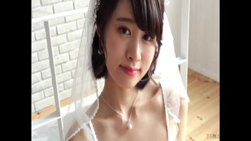 Beautiful Asian bride’s sexy wedding sundress and sexy undergarment are too hot to handle.