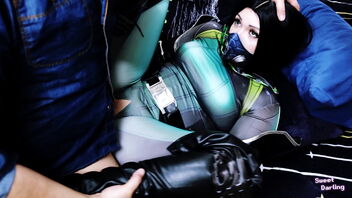 Goth beauty gets a facial and internal ejaculation in this cosplay video