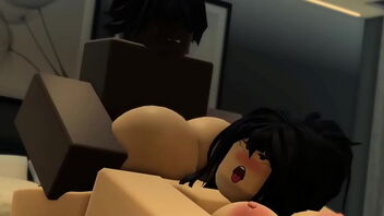 Roblox character gets penetrated by a big cock