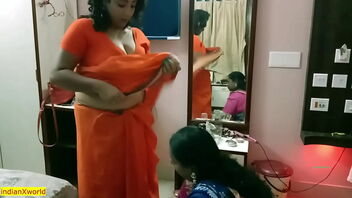 Wife catches hubby in the act with another woman in a hot and scorching scene with Bangla audio.