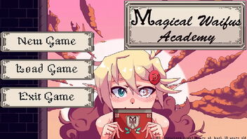 Magical Waifus Academy: A hentai game with a threesome scene and boob job