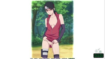 Naruto family vacation scene 6 Sarada's training continues