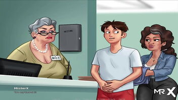 Old woman gets her teeth pulled and luvs the aftercare in this adult cartoon.