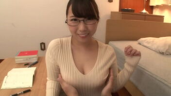 A Japanese school teacher with an amazing set of enormous natural breasts proceeds to have hump with a student who cannot concentrate on his studies.