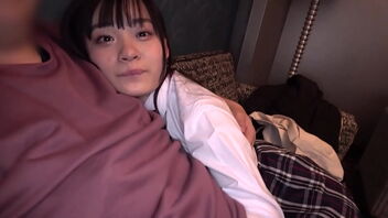 Pretty Japanese teenager in heat, gets her hairy pussy fingered by her friend and then has non-stop sex.