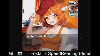 2D softcore demo of speed reading with Foxtail