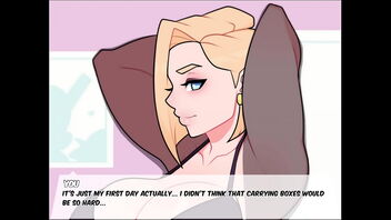 2D porno game with Android 18 from FoxiCUBE Games