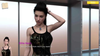 Beautiful woman in Rosewater Manor, 3D video.